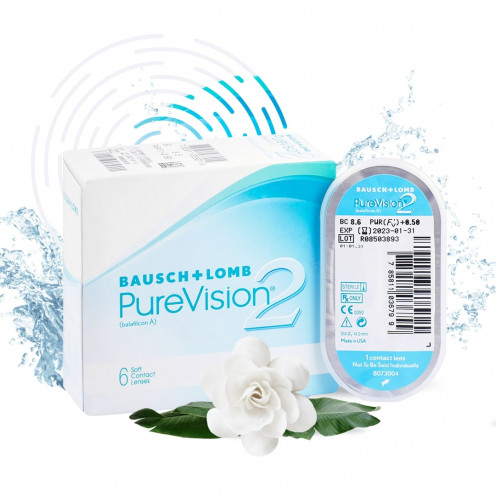 Контактные линзы Bausch & Lomb PureVision 2 (6 линз)-1